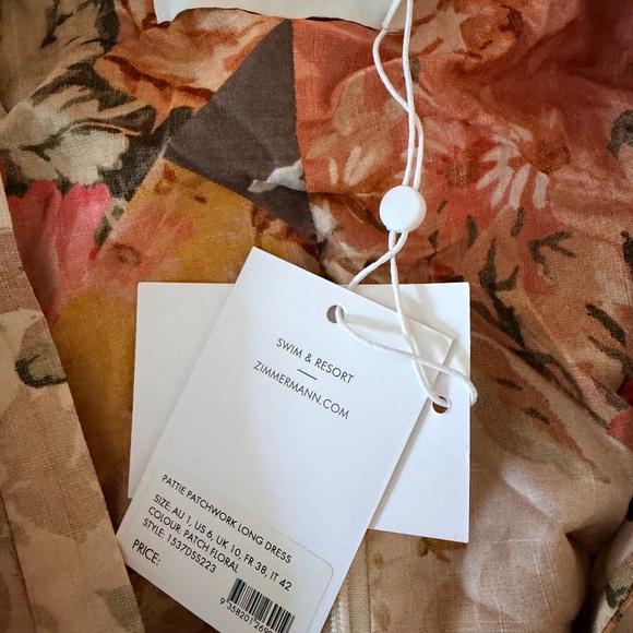 Zimmermann Women's multi Dress Brand New Pattie patchwork long dress - Picture 2 of 4